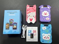 Teléfono Inteligente de Juguete para Niños con Pantalla Táctil HD IPS de 2.8'', Cámara Dual con Sensor CMOS, Filtro, Soporte para MicroSD