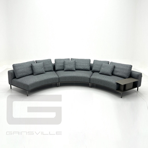 Gainsville muebles modernos de alta calidad tapicería canapé sala de estar gris tela seccional esquina sofá conjunto - Product Image 3