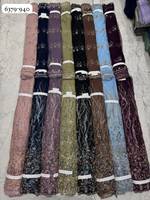 Tissu en filet artisanal Zam Zam, respirant et imperméable, pour vêtements de mariage et de soirée, fabriqué en Inde