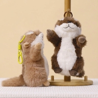Porte-clés en peluche Otter Kawaii en gros avec pattes extensibles, pendentif de sac personnalisé Otter marin, mini jouet en peluche pour cadeau promotionnel