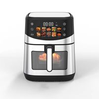 Nouvelle friteuse à air numérique 2000W 8 litres 12 en 1, 8L en acier inoxydable, double panier, friteuse à air intelligente