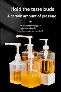 Bouteille de sirop de qualité alimentaire 1L 1.6L avec pompe 8cc 10cc Gallon pour hôtels et restaurants - Product Image 4