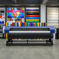 Printer Eco Solvent XP600 Resolusi Tinggi 3.2m, Printer Inkjet Format Besar Industrial Roll to Roll