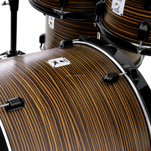 Beatello JBK Drum Kit 22''Bass Drum 5 Drum 4 Cymbal Music Percussion Instrument Tilleul Drum Set pour débutants - Product Image 3