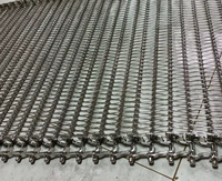 Malla transportadora de alambre espiral de acero inoxidable 304/316 de grado alimenticio para transporte de alimentos o uso en congeladores