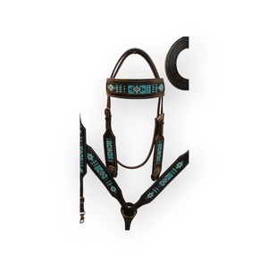 Personalizado Western Horse Headstall Pecho Collar Último diseño Cuero Caballo Gear por Fabricante - Product Image 1