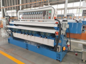 Machine à chanfreiner le <span class=keywords><strong>verre</strong></span> électrique 3000 mm avec réglage d'épaisseur, 9 moteurs pour polissage de miroirs, Ventes directes usine - Product Image 3