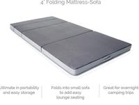 Matelas en mousse haute densité à quatre plis avec housse amovible pour bébés et enfants, design moderne, fabriqué en Chine, emballage postal inclus