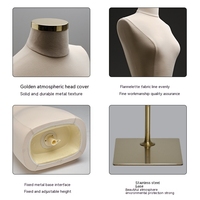 Mannequin Torse Femme Grande Taille en Flanelle Blanche pour Magasin de Vêtements, Mise en Forme du Corps, Présentoir de Vitrine pour Robe de Mariée