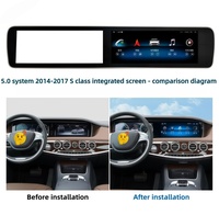 Estéreo para Auto Android con Pantalla Dual de 12.3 Pulgadas y Velocímetro Integrado, Panel de Control Actualizado para Benz Clase S W222 2014-2017