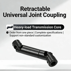 Acoplamientos telescópicos universales de alta rigidez para ejes de transmisión, de acero 45, resistentes al desgaste, duraderos, de baja inercia, gran stock disponible. - Product Image 1
