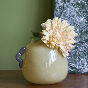 फ्रेंच शैली फूलों का पौधा vesse लिविंग रूम आभूषण व्यक्तित्व सजावट रंगीन प्यारा हल्का लक्जरी ग्लास वेस - Product Image 2