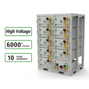 High Voltage Home Energy Battery Storage Cabinet LiFePO4 Lithium Batteries For Solar Panels