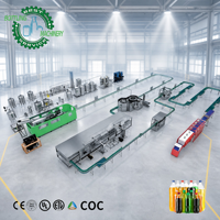 Machine de remplissage de soda intégrée 12000BPH DCGF40-40-12 avec carbonateur avancé pour la production de boissons gazeuses