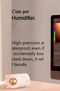 Hot Sale Creative Cartoon Humidifier Home Portable <strong>Mini</strong> Cute Pet Design Large Capacity 280ml Desktop Humidifier Air Humidifier - Product Image 5