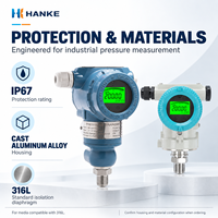 Transmetteur de pression industriel -0.1 à 3 MPa, haute précision, capteur IP67, écran LCD, 4-20 mA, air/liquide, alliage d'aluminium moulé, garantie 24 mois
