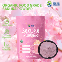 Poudre de fleur de cerisier soluble dans l'eau, marque privée, qualité alimentaire, poudre de fleur de sakura pure