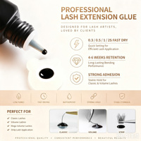 Colle pour extensions de cils avec logo personnalisé, adhésif pour extensions de cils, marque privée, colle pour extensions de cils certifiée