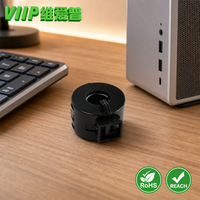 VIIP V18011B Inti Ferit yang Dapat Dibuka, Peredam Kebisingan Sesuai Standar EMC untuk Kabel Server dan Audio Hi-Fi