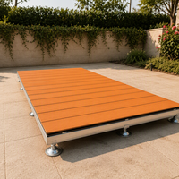 Système de terrasse WPC à hauteur réglable, fourni par l'usine, pour jardin, patio, balcon en bord de mer ou en zone côtière, vente en gros, taille personnalisée, extérieur