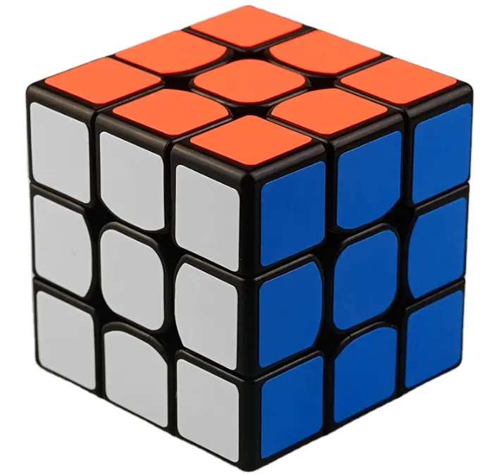 Giocattolo educativo cubo della velocità liscio solido di plastica 3x3 magico cubo di puzzle