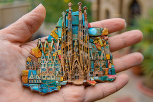 Imán de Resina 3D Personalizado de <span class=keywords><strong>Barcelona</strong></span>, Recuerdo Turístico, Venta Promocional - Product Image 6