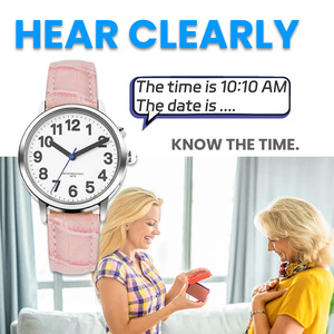 <span class=keywords><strong>Montre</strong></span> parlante pour femmes, montres à grands <span class=keywords><strong>chiffres</strong></span> parlantes pour les aveugles, les malvoyantes, les personnes âgées, les dames - Product Image 4