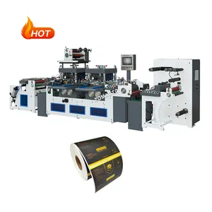 Mesin Printer Aluminium Foil, mesin pemotong mati putar kecepatan tinggi, mesin cetak Foil cap panas, mesin Printer Aluminium Foil, gulungan ke rol