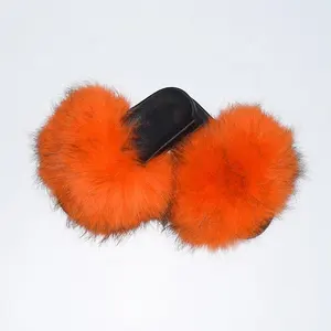 Guaranteed Quality Proper Price 23 Colors men's Fur Slides Furry Shoes Fluffy Slippers