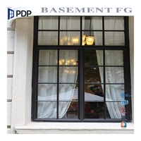 Ventana Abatible Francesa PDP con Apertura Exterior, Marco de Aleación de Aluminio, Vidrio Tintado, Mosquitera de Acero Inoxidable, Aislamiento Térmico