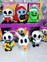Pendentif de sac Monstre de dessin animé, ensemble assorti de 5 pièces, peluche douce de qualité supérieure, jouet pour machine à griffes d'Halloween