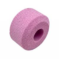 Meule abrasive en corindon rose PA, pointe montée, forme cylindrique, pour outil rotatif Dremel, polissage du métal