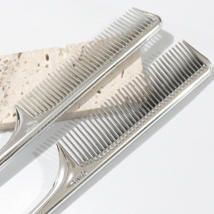 Sisir rambut tikus plastik Logo kustom sisir tata rambut pemisah antistatis perak untuk penata rambut - Product Image 2
