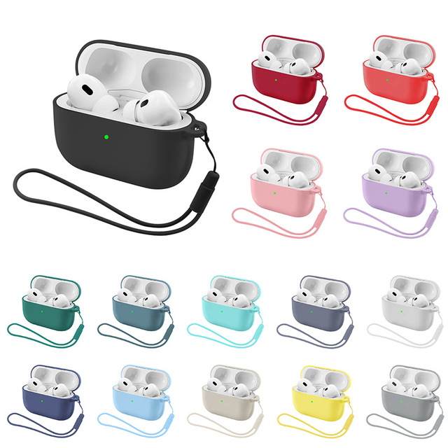 Silicone Protective Case Cover for Airpods Pro 3 2 Silicon Cover Case Bag Holder for Airpods 4 with Cleaning Brush Kit