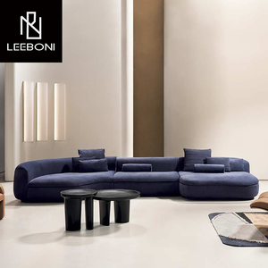 बैक्टर सोफे लक्जरी लिविंग रूम सोफे मखमली आधुनिक कोने 7 सीटर बड़े मॉड्यूलर u आकार वक्र - Product Image 6