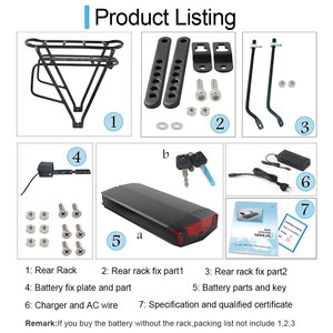 Batería de Litio para Bicicleta Eléctrica, Envío Gratis desde Almacén en la UE, Batería Recargable de 36V 15AH, Motor de 250W 350W 500W, para Bicicletas y Scooters Eléctricos - Product Image 5