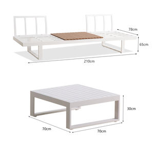 Mobilier <span class=keywords><strong>de</strong></span> <span class=keywords><strong>jardin</strong></span> extérieur nordique moderne en aluminium ensemble <span class=keywords><strong>de</strong></span> <span class=keywords><strong>salon</strong></span> <span class=keywords><strong>de</strong></span> <span class=keywords><strong>jardin</strong></span> imperméable pour hôtels jardins privés patio canapé <span class=keywords><strong>de</strong></span> conversation - Product Image 4