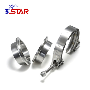 Collier de serrage rapide en acier inoxydable pour tuyau d'échappement à bride en V et rainure en V - Product Image 2