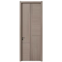 Porte battante moderne en bois massif, étanche et insonorisée, pour bureau, appartement, hôtel, taille personnalisée, finition peinte durable