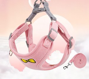 YooGo YG-885 Haustier-Geschirr-Weste - 100% Nylon Cartoon-Spitze & Nieten Blumenmuster 1,5m Nylon-Leine für Hunde & Katzen - Product Image 2