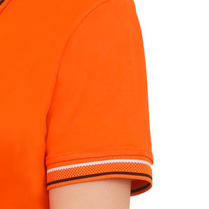 OEM <b>Orange</b> <b>Polo</b> <b>Shirt</b> with Custom Logo Vietnam Factory Uniform - Product Image 4