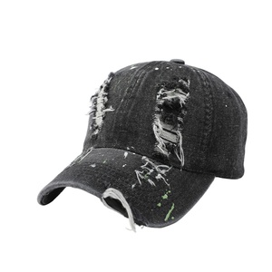 Gorra Personalizada con Logotipo Personalizado, Gorra de Béisbol de Mezclilla Desgastada de Moda Retro, Gorra de Mezclilla Desgarrada Suave para Hombre, Gorras para el Sol - Product Image 6