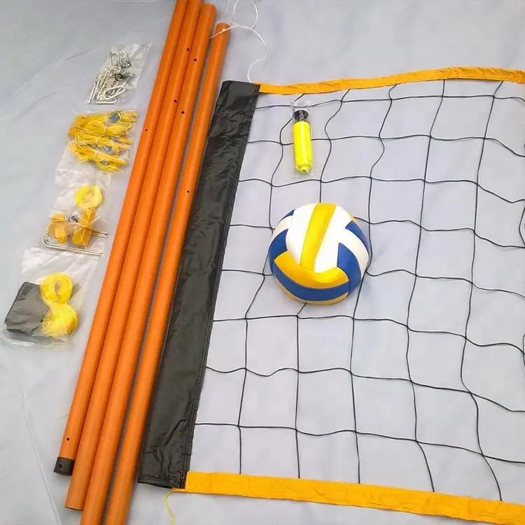 Faltbare Outdoor Sport Tragbare Volleyball-Training Net Set mit Pol