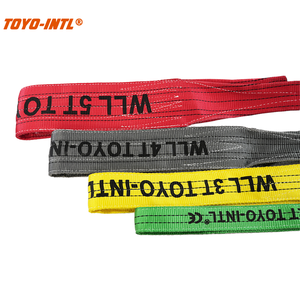 TOYO-INTL 하이 퀄리티 안전 자재 더블 플라이 폴리에스터 <span class=keywords><strong>EB</strong></span> 타입 1T 2T 3T 5T 10T 웨빙 슬링 벨트 리프팅 용 - Product Image 6