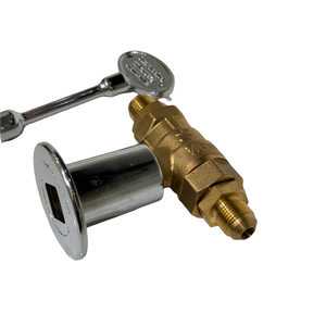 Kit de válvula de llave de gas recta LPG de 1/2 pulgadas para chimenea de pozo de fuego con llave de 3 pulgadas - Product Image 3