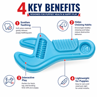 Jouet à mâcher pour chien futuriste, mignon et couineur, en nylon, pour le nettoyage des dents et la rongerie prolongée des animaux hyperactifs, protection suprême contre les morsures