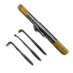 Removedor de Coronas y Puentes Manual Chapado en Oro Butler, 3 Accesorios de Acero Metálico, Certificado CE, Eficiente, Fácil de Usar, Clase I - Product Image 1