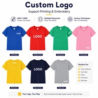 Tenues assorties pour la famille avec logo personnalisé, t-shirts en modal doux assortis parent-enfant, t-shirts pour enfants, t-shirts pour hommes et femmes, ensemble de t-shirts unis
