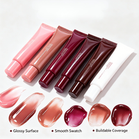 Baume à lèvres teinté en gelée effet miroir hydratant anti-dessèchement, 5 teintes pour tous les tons de peau