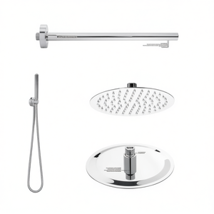 ชุดหัวฝักบัวแบบสมาร์ทเรสไทล์ลิ่ง ทรงกลม โครเมียมขัดเงา ความยาว 40 ซม. ชุดอุปกรณ์อาบน้ำ - Product Image 3